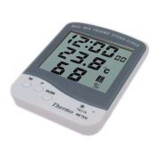 Θερμόμετρο και Υγρόμετρο εσωτερικών χώρων ψηφιακό με ρολόι, TA218 B