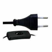 Power supply cord 2x0.75mm² 2m with black switch