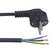 Power supply cord Schuko 3 x 1.5mm² 2m black