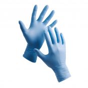 Γάντια μια χρήσης Νιτριλίου Μπλε Medium (100 τεμάχια)