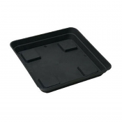 Square plate 26x26cm (black)
